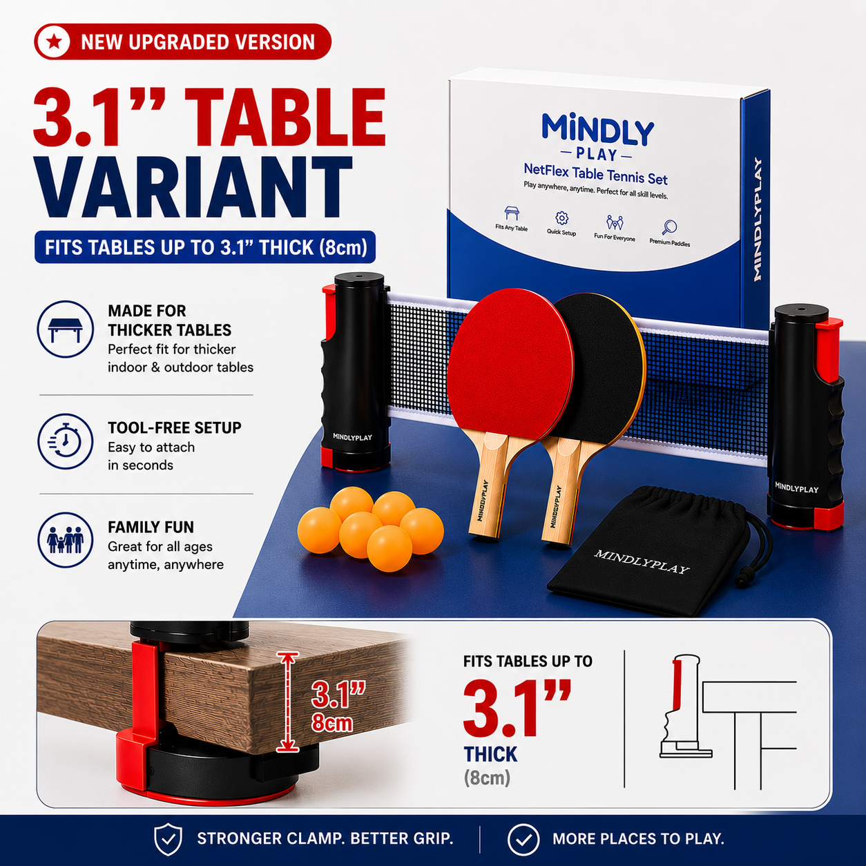 NetFlex Table Tennis Set™