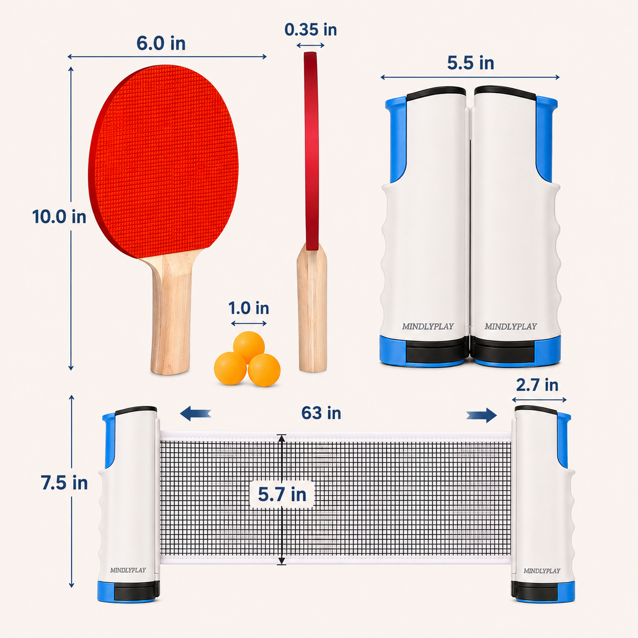 NetFlex Table Tennis Set